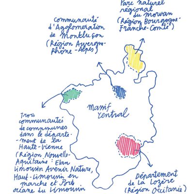 Terrains mobilisés Massif Central